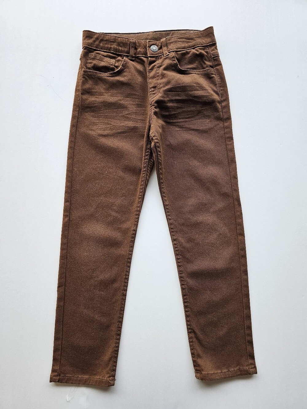 H&M Brown Tan Chino Stretch Slim pants, Size 6yrs
